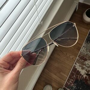 Tom Ford Gold Aviator Sunglasses